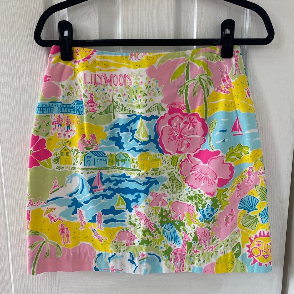 Lilly Pulitzer vintage Lillywood skirt size 4